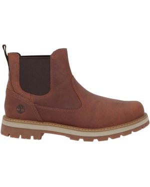 Timberland Rust Ankle Boots Leather, Textile Fibers - Brown