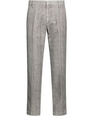 Entre Amis Charcoal Pants Cotton, Elastane - Gray