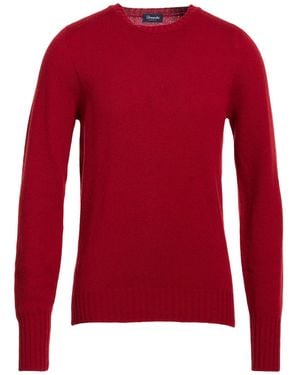 Drumohr Brick Sweater Lambswool - Red