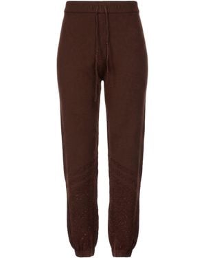 Fabiana Filippi Trousers Virgin Wool, Silk, Cashmere - Brown