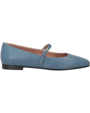 Pollini Slate Ballet Flats Leather - Blue