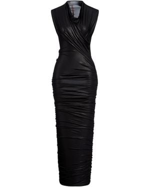 Rick Owens Maxi Dress Viscose, Elastane - Black