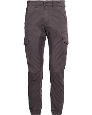 Guess Pants Cotton, Elastane - Gray