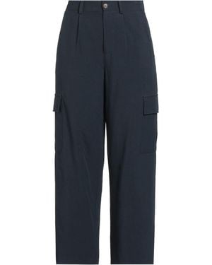 White Wise Pants Viscose, Linen - Blue