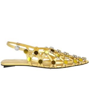 The Attico Ballet Flats - Metallic