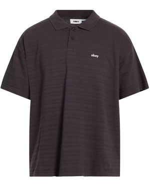 Obey Polo Shirt Cotton - Black