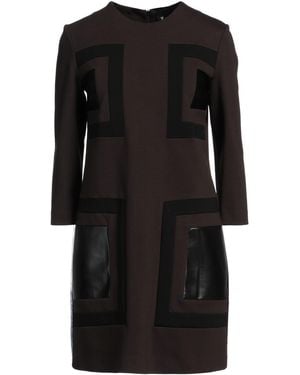 1 One Charcoal Mini Dress Viscose, Nylon, Elastane, Polyester, Polyurethane - Black