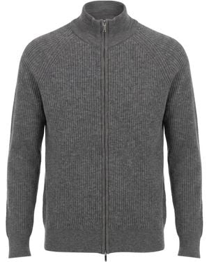 Barba Napoli Cardigan Virgin Wool - Grey