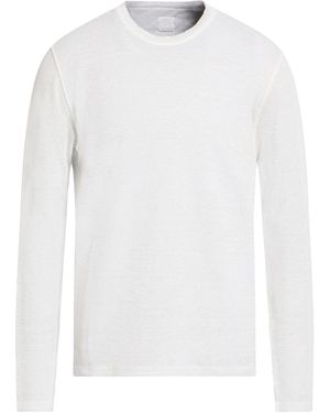 120% Lino Jumper Linen, Cotton, Elastane - White