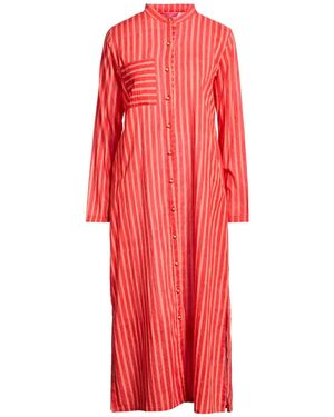 Lisa Corti Midi Dress Cotton - Red