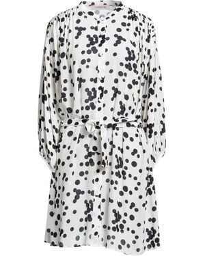 LAVIEPURE MAISON Ivory Mini Dress Viscose - White