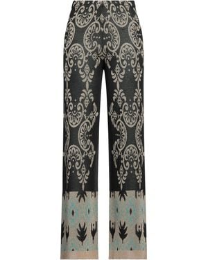 Akep Pants Viscose, Polyester, Metallic Polyester - Gray