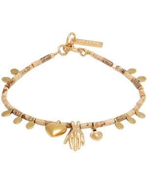 Isabel Marant Bracelet Stone, Titanium, Brass - Metallic