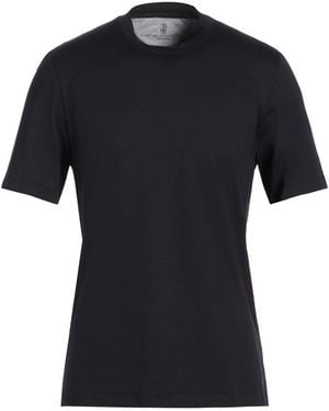 Brunello Cucinelli Midnight T-Shirt Cotton - Black