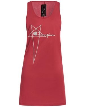 Rick Owens X Champion Mini Dress Cotton - Red