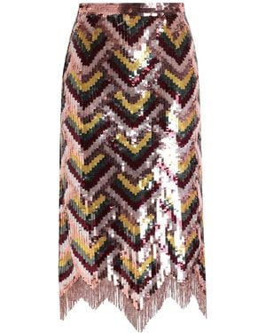 Elisabetta Franchi Midi Skirt - Multicolour