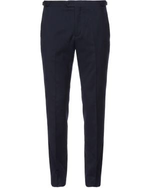 Isaia Midnight Pants Wool - Blue
