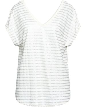 Majestic Filatures T-Shirt Linen, Elastane - White