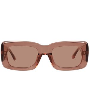 The Attico x Linda Farrow Sunglasses - Brown
