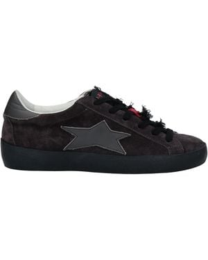 Ishikawa Charcoal Sneakers Leather - Black