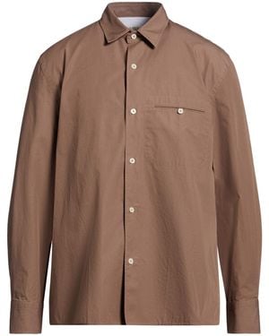 Officine Generale Shirt Organic Cotton - Brown