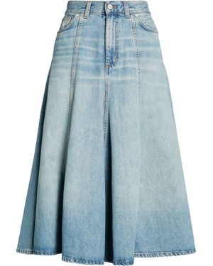 Haikure Denim Skirt - Blue