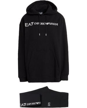 EA7 Tracksuit Cotton, Elastane - Black