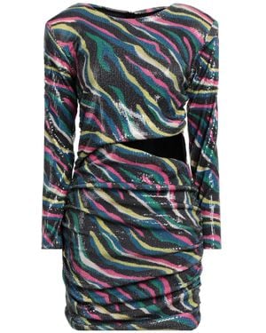 Feminista Charcoal Mini Dress Polyester - Blue