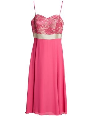 Antonio D'errico Midi Dress Polyester, Silk - Pink