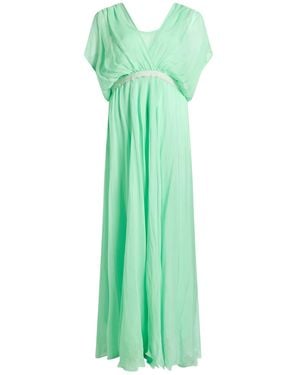 forte_forte Maxi Dress Silk - Green