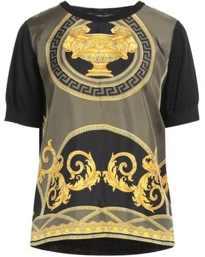 Versace Top Virgin Wool, Silk - Black
