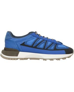 Maison Margiela Bright Trainers Leather, Textile Fibres - Blue