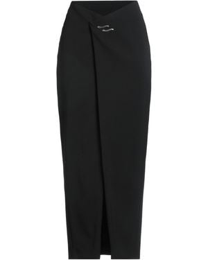 Ssheena Maxi Skirt Polyester, Virgin Wool, Elastane - Black