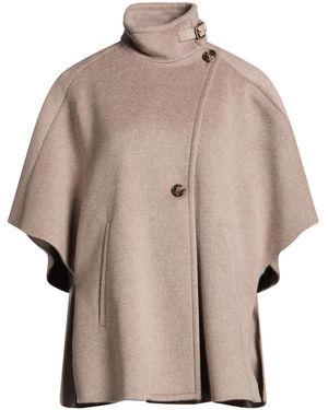 Max Mara Taupe Cape Cashmere - Natural