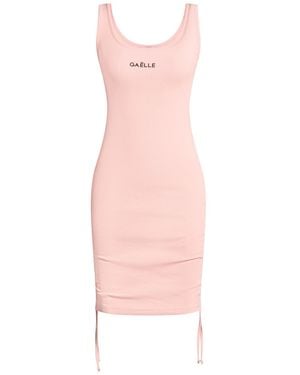 Gaelle Paris Mini Dress Cotton, Elastane - Pink