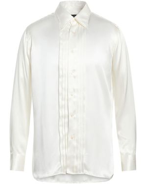 Tom Ford Ivory Shirt Silk - White