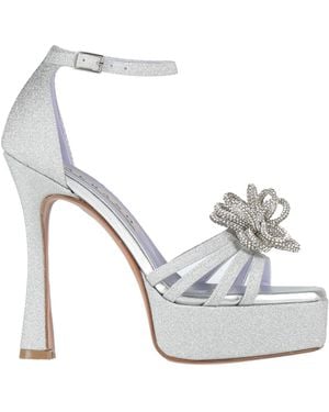 Albano Sandals Textile Fibres - White