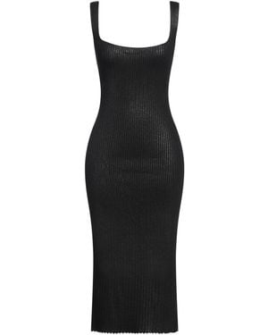 Pinko Midi Dress Viscose, Polyester, Polyamide - Black