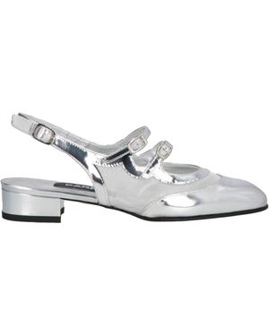 CAREL PARIS Ballet Flats Leather, Textile Fibres - White