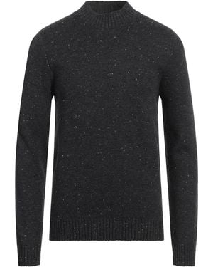 Jack & Jones Charcoal Turtleneck Acrylic, Cotton - Black