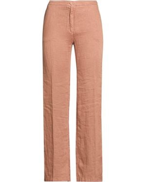 120% Lino Pants Linen - Brown