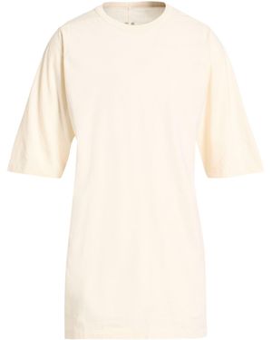 Rick Owens Cream T-Shirt Cotton - Natural