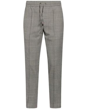 Isaia Trousers Virgin Wool - Grey