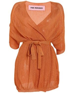 Pink Memories Cardigan - Orange