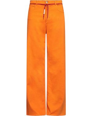 Marni Jeans Cotton, Elastane, Cow Leather - Orange