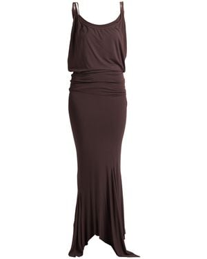 The Attico Maxi Dress Viscose, Elastane - Brown