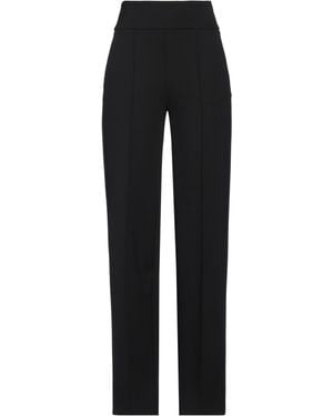 Windsor. High-Waisted Flared Scuba Pants - Black