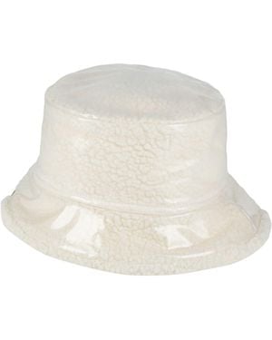 Emporio Armani Ivory Hat Wool, Polyamide, Viscose, Polyester, Acrylic - Natural