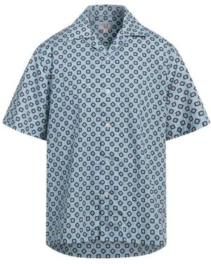 dunhill Shirt Cotton, Mulberry Silk - Blue