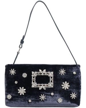 Roger Vivier Handbag Textile Fibers - Blue